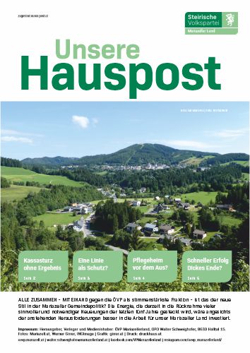 Unsere Hauspost Ausgabe Juni 2025 als PDF