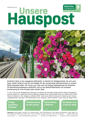 Unsere Hauspost Ausgabe Oktober 2026 als PDF